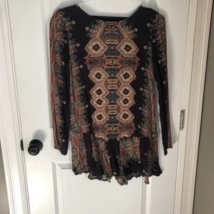 Free people LS mini dress XS